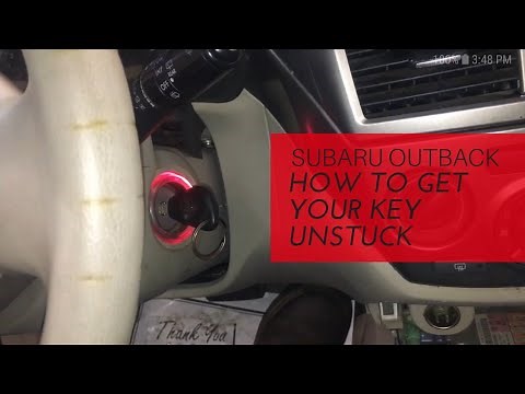 Subaru outback key stuck in the ignition how to remove