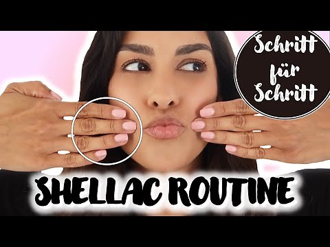 SHELLAC zuhause SELBER MACHEN! Einfache Schritt für Schritt Anleitung💅🏽 | Angela Mel