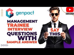 Genpact hiring team Interview question with answers for Management Trainee Role