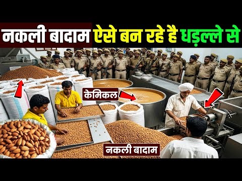 सर्दीयो मे नकली बादाम कैसे बनाया जा रहा है धड़ल्ले से | Shocking Fake Almonds Making Process Exposed