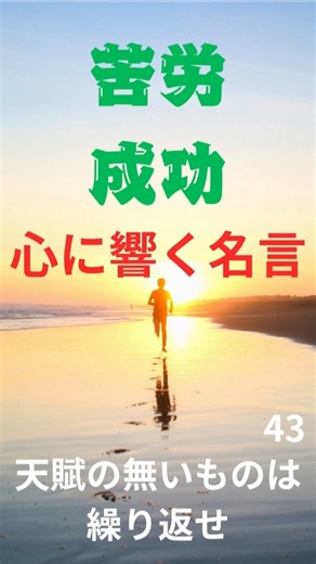 心に響く名言…苦労.成功 #名言 #新しい挑戦 #チャレンジ #成果を出す