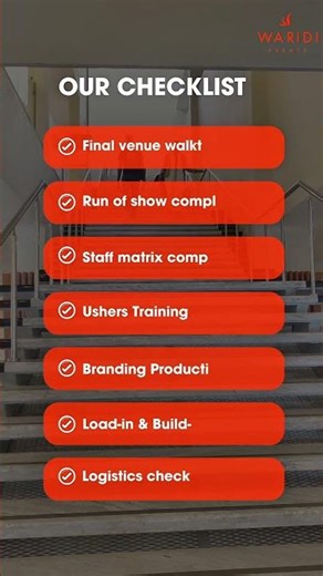The Final Steps Before a Major Conference Begins | Waridi Event Prep