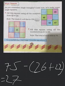 Magic Squares Do you remember magic triangles? Come now, let's ... | Filo