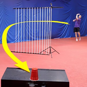 111K views · 1K reactions | Building a moving table, boiling a ball and crazy trick shots! | Pongfinity | Facebook