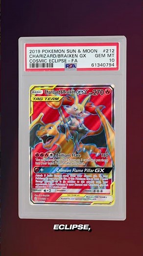 Buy of the week: Pokemon Sun & Moon Tag Team Charizard/ Braixen GX Gem Mint 10! 🤯 #pokemon #tcg