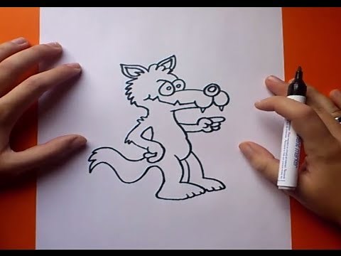 How to draw a wolf step by step 3 | How to draw a wolf 3