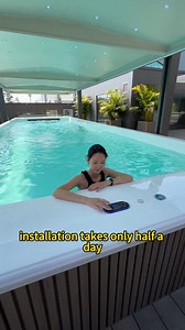 Do you think our swimming pool is expensive? Then you're wrong. We are the original manufacturer. Acrylic materials will not crack or yellow. And it requires minimal maintenance. It features constant temperature heating, sterilization, and filtration. Installation takes only half a day. If you're interested, please contact me. #swimspa #swimpool #hottub #sauna #smartswimmingpool #heatedswimmingpool | Ocean Future
