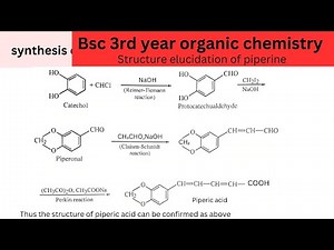 structure elucidation and synthesis of piperine. #piperine