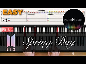 [Real Piano Tutorial] SPRING DAY_BTS (part1) with sheets