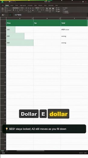 Absolute References ($) in Excel Explained