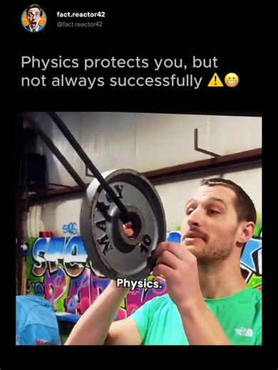 ⚖️🧠 Physics Protects You… Until It Doesn’t A man swings a heavy metal disk like a pendulum. It stops just inches from his face – perfectly safe. Physics works! Then he steps forward. The disk swings back… and hits him between the legs. ⚡ What went wrong? Pendulums always return to the same height, not the same place. As long as he didn’t move, energy conservation kept him safe. But once he changed position, physics stayed honest – and unforgiving. 💡 Lesson: Physics doesn’t care about confidenc