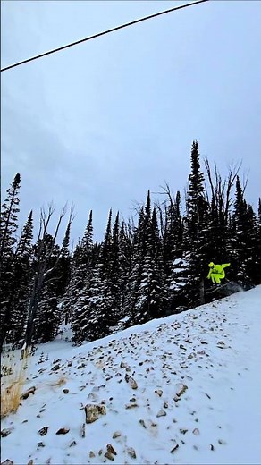🪨 Rock Gap Road Jump ❄️ on Challenger Lift @BigSkyResort 🏔