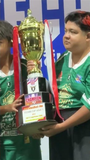 The Techin program received a very big trophy.