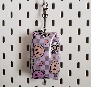 Flower Power Clear Vinyl Mini Boxy Bag | Clear Mini Bag | Clear Boxy Keychain - Etsy Canada