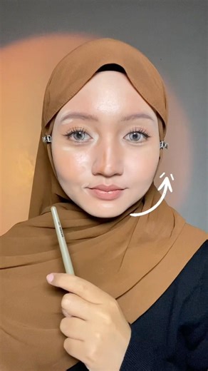 Tutorial contour hidung & highlight wajah✨ #makeuptutorial #makeup #makeuphacks #makeuptips