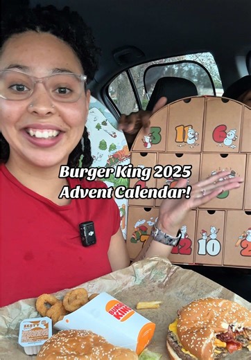 Unboxing the @Burger King Advent Calendar! LOVE unboxing videos so we wanted to try out our first one on the fyp! last year we did this but on our stories. P.S Kam was excited but wanted to eat more than anything 😂#burgerking #adventcalendar #unboxing #foodtiktok #foryourpage