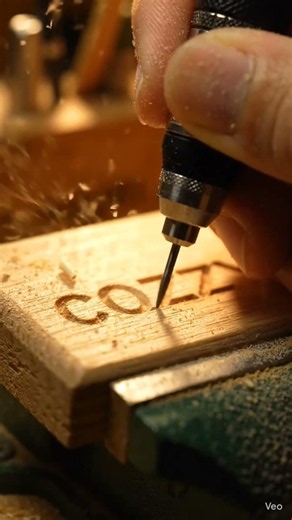 Super Tiny Electric Engraving Tool ✨ | Engraving "COZZY" on Wood
