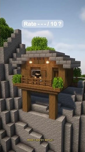 🏔️ EPIC Mountain House Build in Minecraft | Cozy Cliffside Survival Base 🏠 | Minecraftt Magic