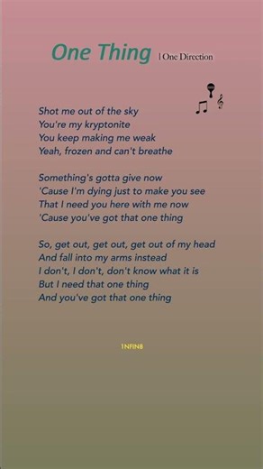 [4K] ONE DIRECTION - One Thing #onedirection