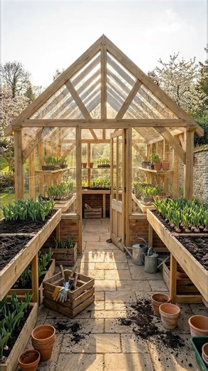 I Built a Greenhouse for My Grandma 🌸❤️