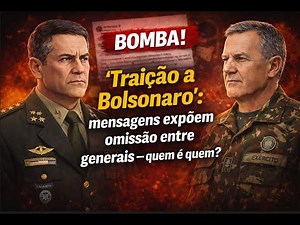 BOMBA! "Traição a Bolsonaro": mensagens expõem omissão entre generais — quem é quem?