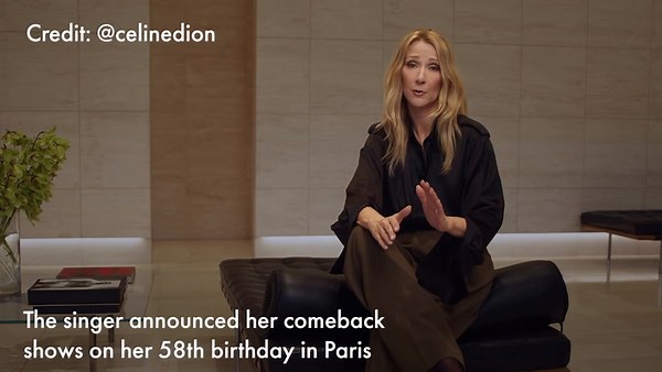 WATCH: Celine Dion shares a message announcing her return to the stage