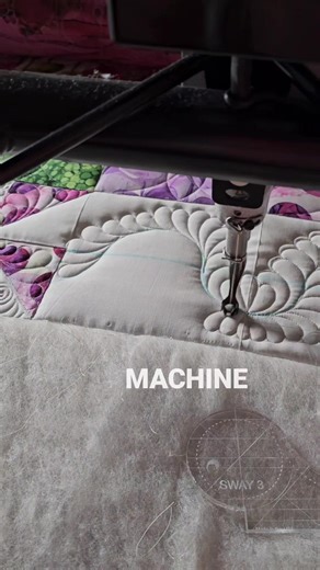 I love quilting with the Sway machine quilting rulers! 🤩 Here, I'm using my Sway 3 machine quilting ruler with the blue Mark B Gone marker to mark and machine quilt this fun feather. I'll be sharing my fun in-depth process, in real time, soon in the PNQ Academy! Enroll today! www.piecenquilt.com I'm quilting on my Gammill 22-inch machine, with So Fine! thread and Quilter's Dream Wool Batting. 🤩 #gammillquilting @superiorthreads @quiltersdream | Piece N Quilt