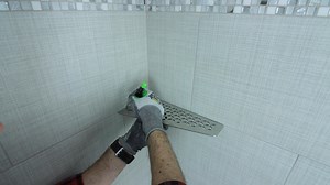 6.3K views · 75 reactions | Corner shower shelf tips...this Schluter shelf is rock solid and easy to install...if you're remodeling a bathroom and need help, joinn our online courses and make your project easier at https://homerepairtutor.com/ #diy #howto #tutorial #bathroomremodel | Home Repair Tutor | Facebook