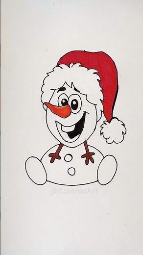 Draw Olaf in Minutes ❄️ Easy Cartoon Drawing