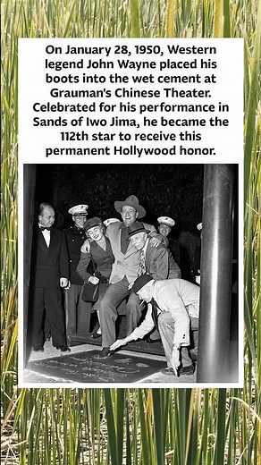 John Wayne's Grauman's Chinese Theater Ceremony (1950) 🎬