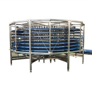[Hot Item] High Capacity Automatic Frozen Bread Baking Production Line Used Spiral Cooling Tower Conveyor Freezer Bakery Equipment