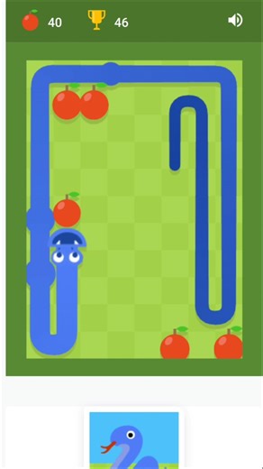 I try to Complete 85 Apple 🍎 Challenge Speed Run Google snake game #shorts