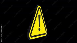 Incorporate Caution Sign Loop Animation to create an immersive web experience. Boost your site's visibility and retention rates with captivating animated caution signs.