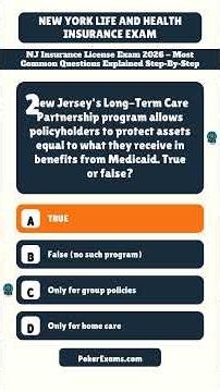 NJ Insurance License Exam 2026 – Most Common Questions Explained step by step