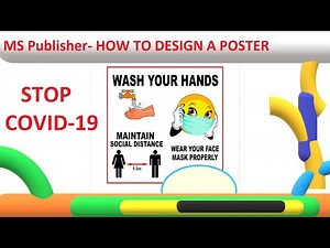 How to create a POSTER using Microsoft Publisher COVID 19 Poster