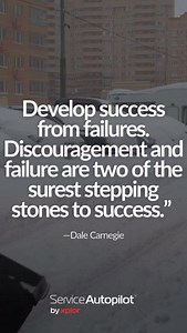 Failure is just a stepping stone on the path to success. Keep going—success is closer than you think! #ServiceAutopilot #Motivational | Service Autopilot by Xplor | Facebook