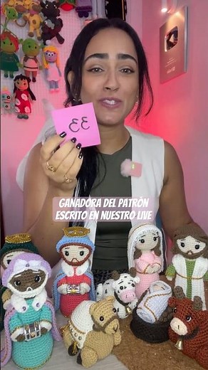 WINNER OF THE LIVE PATTERN 🤩🥳 #nativity #crochetpattern #amigurumi