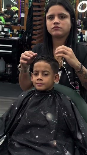 Female Barber Creates a Full Kids' Cut Using Only the #caliberpro #laserplus 🔥✨