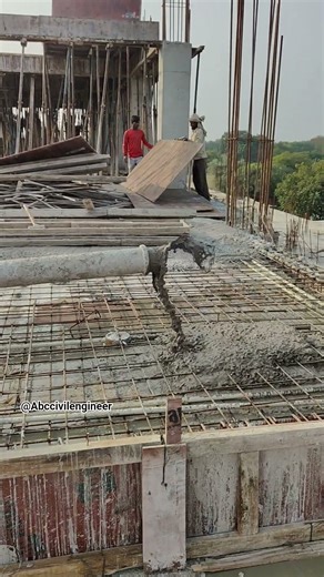 Amazing trick for slab casting work 👍 #ytshorts #slab #concrete #construction #building #home