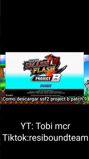 Cómo descargar ssf2 project B #sonic #supersmashbros #supersmashflash2