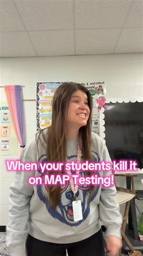 When your students kill it on MAP Testing!! So proud of them! #teachersoftiktok #fyp #teacherlife #teachertok #teacherhumor