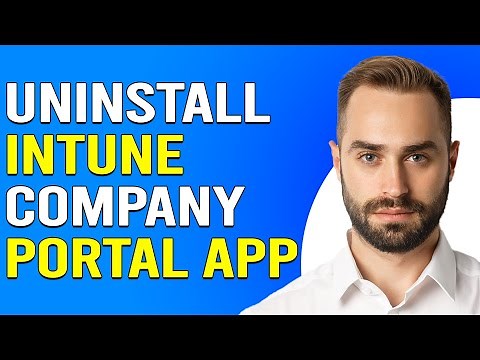 How To Uninstall Intune Company Portal App (How To Delete & Remove Intune Company Portal App)