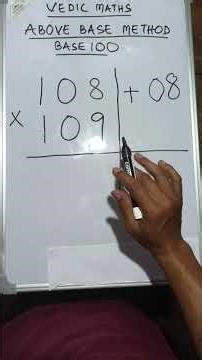 Vedic Maths||Above Base Method Base100 #VedicMaths#MathMadeEasy#SpeedMaths#MentalMaths#MathGenius