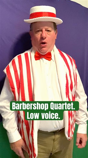 Barbershop Quartet. Low voice.🔴🥎🟢🔵 #shorts #shortsbarbershopquartet #shortssinging