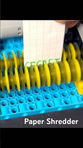 LEGO Technic Paper Shredder Build & Test