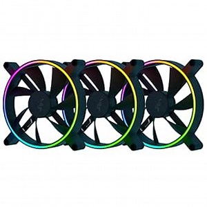 Razer Kunai Hydraulic 140MM aRGB PC Fan: Quiet, Powerful aRGB Fans - PWM Fan Controller Support & Connect Up to 8 Fans - Powered by Razer Chroma RGB - 3 Fans