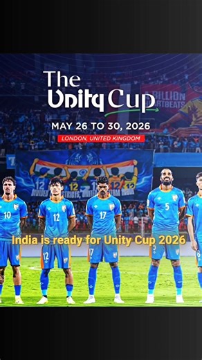 India is ready for Unity Cup 2026 🇮🇳 #football #shorts