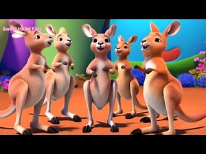 Baby Kangaroo | Animal Songs | Kids Animal Dance Song | Kangroo Song | Kangaroo Hop-Hop-Hop #baby 🦘🎶