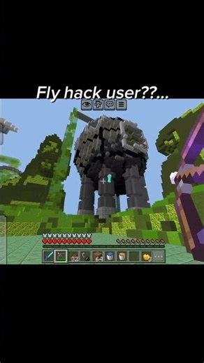 Fly hack???....😕#minecraftpvp #minecraft