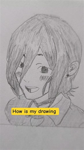 how is my drawing😑 #shorts #anime #shortsfeed #arttutorial #howtodraw #easydrawing